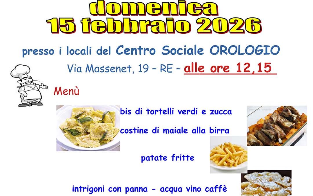 Pranzo Sociale Orologio